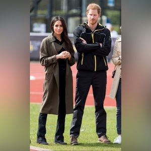 Elodie Olive Trench Coat Size M